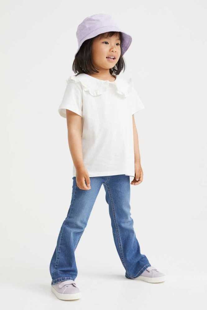 H&M Superstretch Flare Fit Jeans Kinder Hellblau | 7206-EAHPS