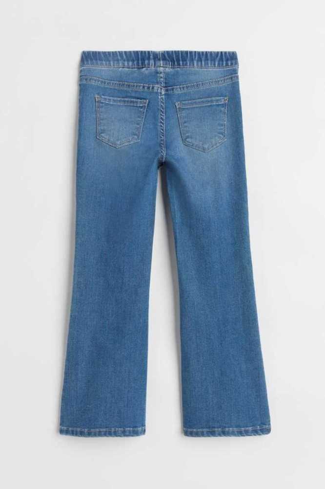 H&M Superstretch Flare Fit Jeans Kinder Hellblau | 7206-EAHPS