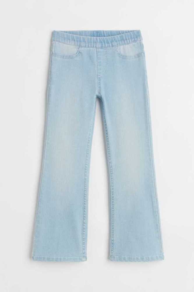 H&M Superstretch Flare Fit Jeans Kinder Hellblau | 7206-EAHPS