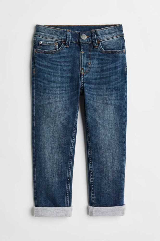 H&M Superstretch Slim Fit Jeans Kinder Dunkelblau | 6138-NSGDM