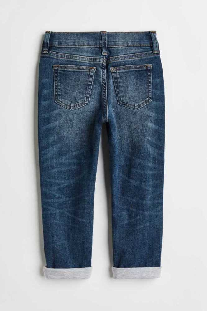 H&M Superstretch Slim Fit Jeans Kinder Dunkelblau | 6138-NSGDM