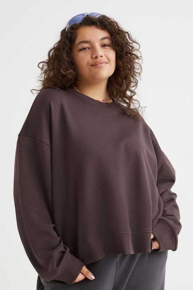 H&M Sweatshirt Damen Beige | 5137-RZPFA