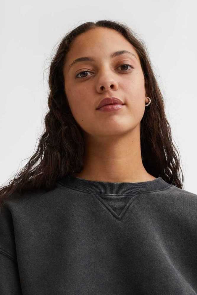 H&M Sweatshirt Damen Grün | 6052-JBISF