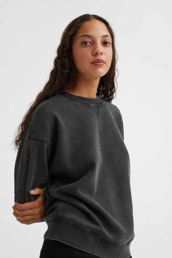 H&M Sweatshirt Damen Grün | 6052-JBISF