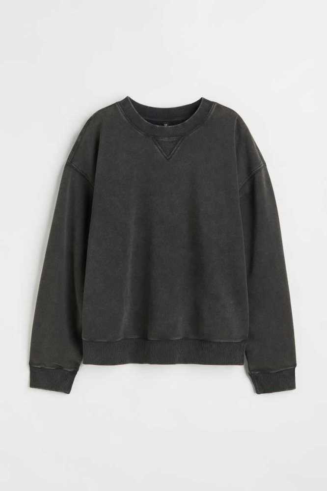 H&M Sweatshirt Damen Grün | 6052-JBISF