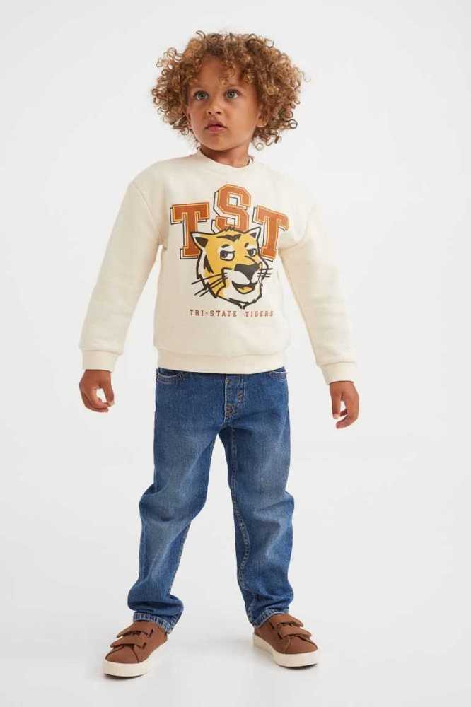 H&M Sweatshirt Hemd Kinder Dunkelblau | 3072-FOAJR