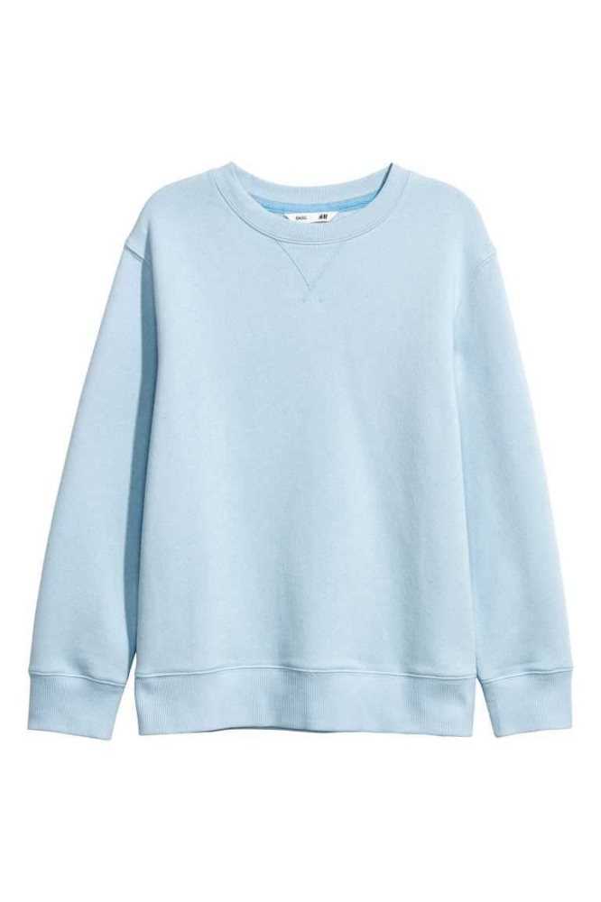 H&M Sweatshirt Hemd Kinder Dunkelkhaki Grün | 9680-FCOUG