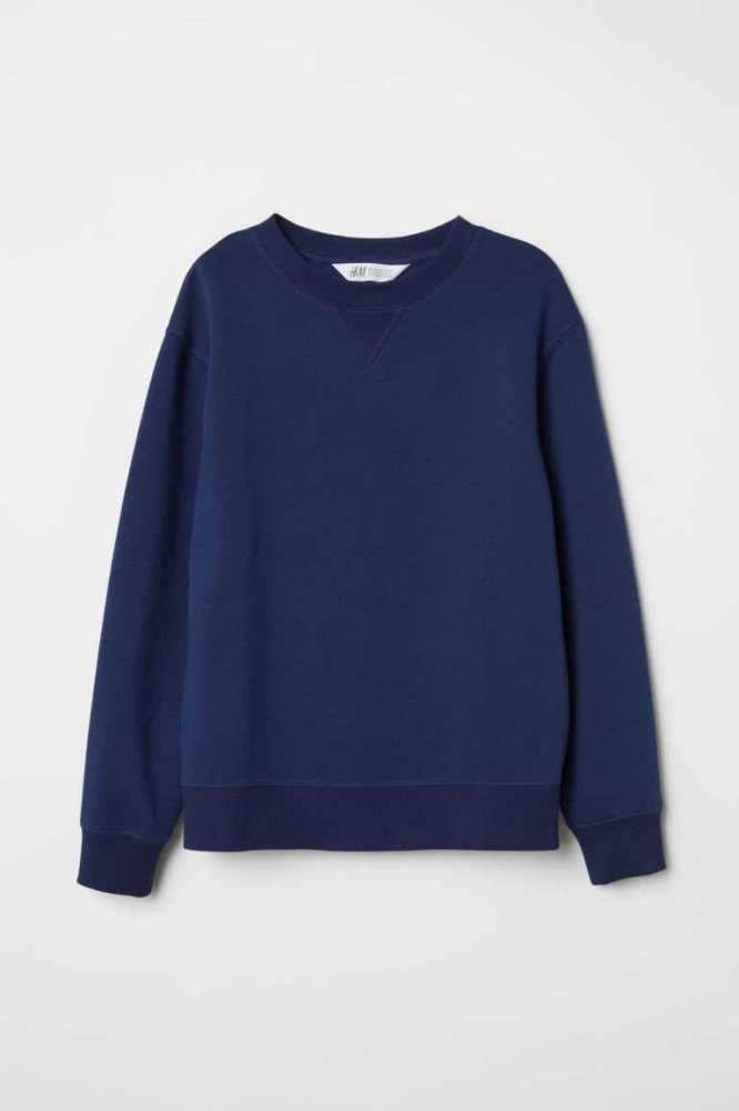 H&M Sweatshirt Hemd Kinder Grün | 3519-RJDNL