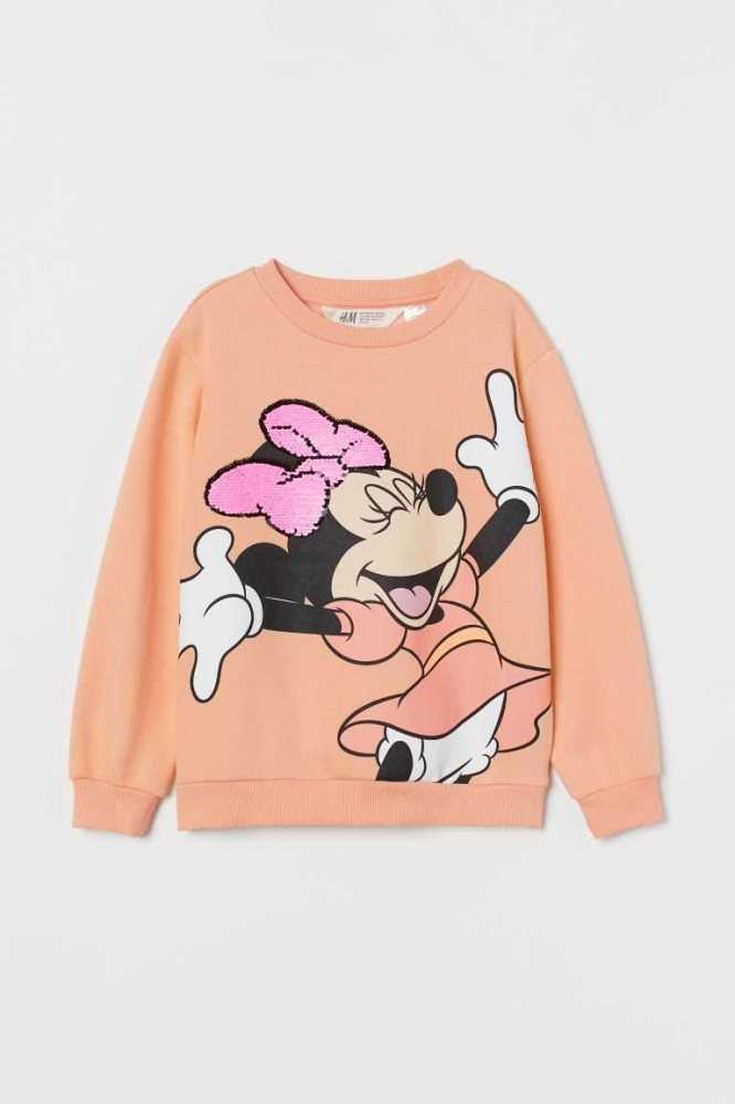 H&M Sweatshirt Hemd Kinder Hellbeige | 8965-MQUFC