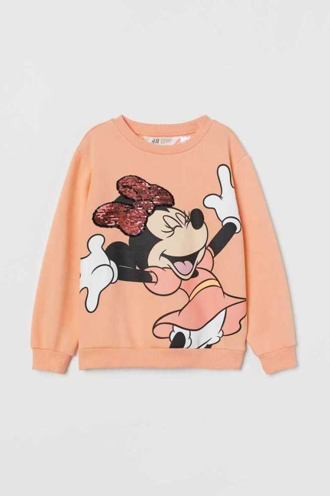 H&M Sweatshirt Hemd Kinder Hellbeige | 8965-MQUFC