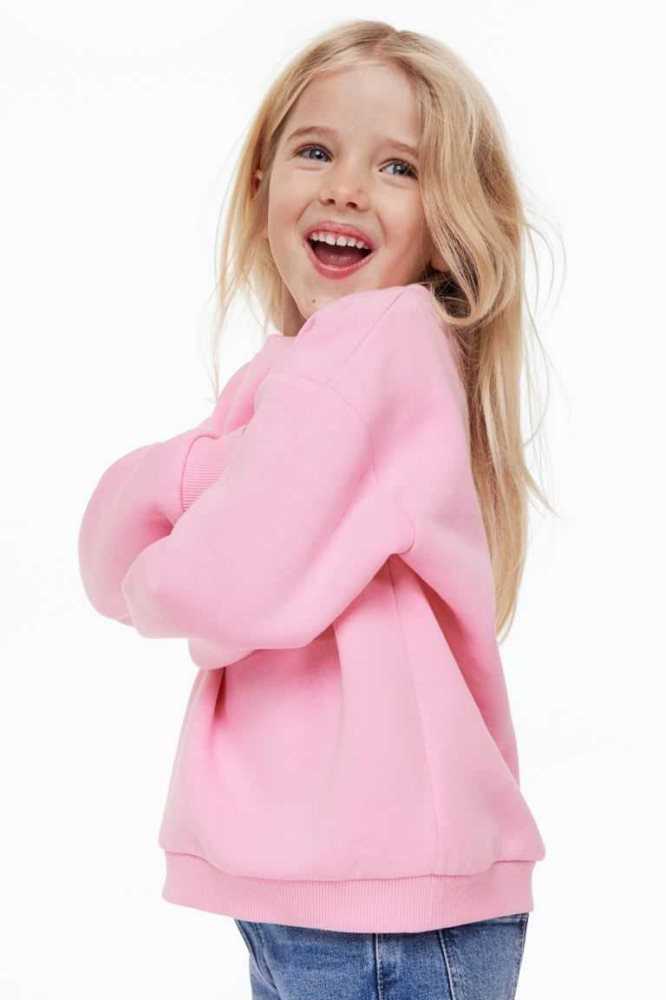 H&M Sweatshirt Hemd Kinder Helllila | 0962-IXCFB