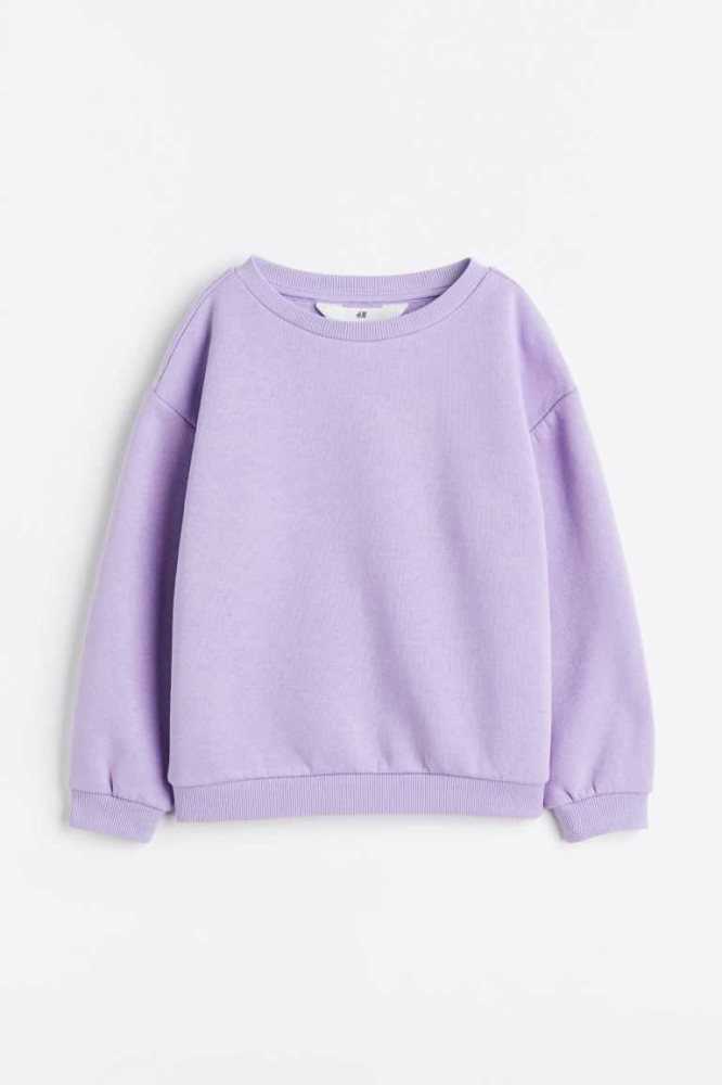 H&M Sweatshirt Hemd Kinder Helllila | 0962-IXCFB