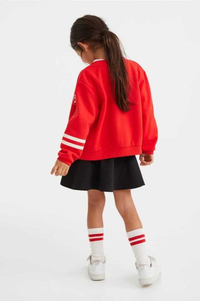 H&M Sweatshirt Skirt Hemd Kinder Rot | 5602-OXCEL