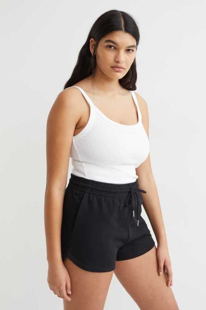 H&M Sweatshorts Kurze Hose Damen Dunkelblau | 1072-MYCOH