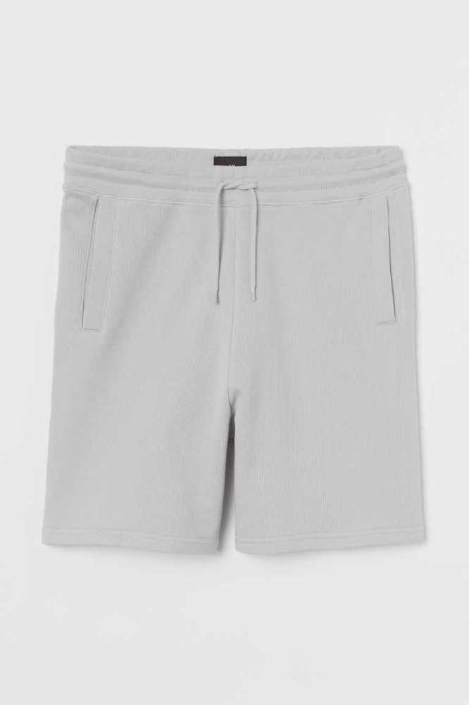 H&M Sweatshorts Kurze Hose Herren Hellgrau | 3604-VQTMU