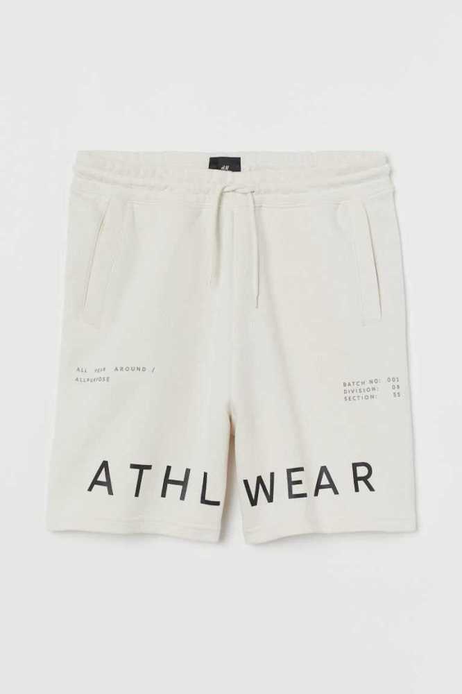 H&M Sweatshorts Kurze Hose Herren Hellgrau | 3604-VQTMU