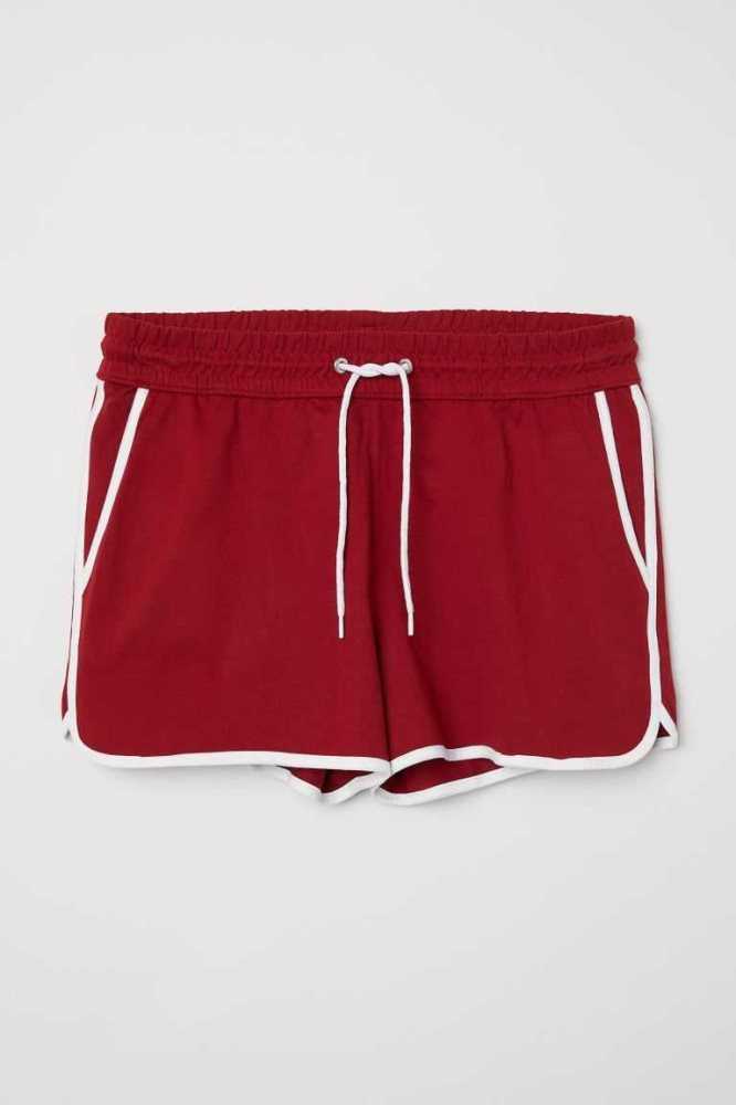 H&M Sweatshorts Kurze Hose Herren Schwarz Weiß | 6709-COARU