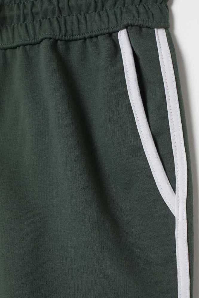 H&M Sweatshorts Kurze Hose Herren Schwarz Weiß | 6709-COARU