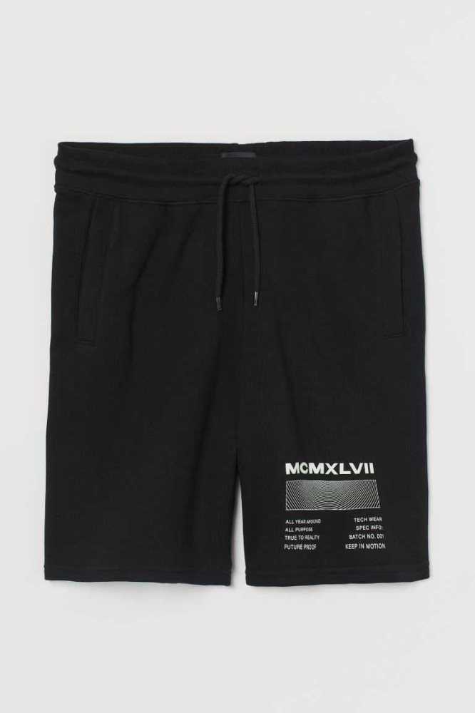 H&M Sweatshorts Kurze Hose Herren Weiß | 6842-YTAVI