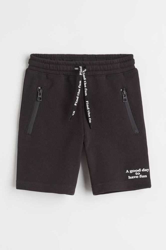 H&M Sweatshorts Kurze Hose Kinder Dunkelgrau | 4712-MRBCO