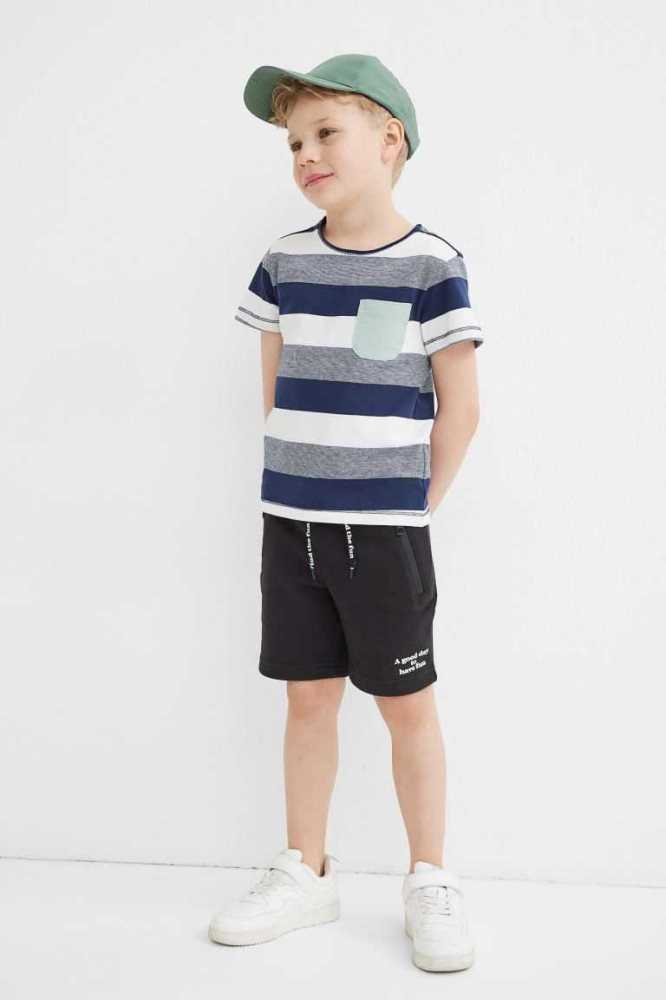 H&M Sweatshorts Kurze Hose Kinder Dunkelgrau | 4712-MRBCO