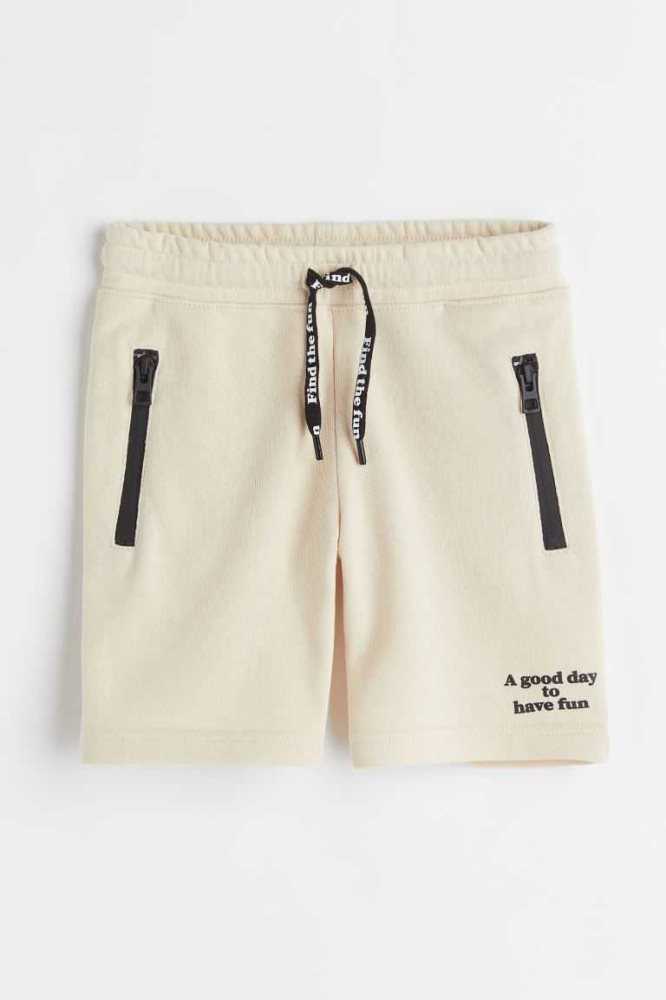 H&M Sweatshorts Kurze Hose Kinder Hellbeige | 5169-WSQHN