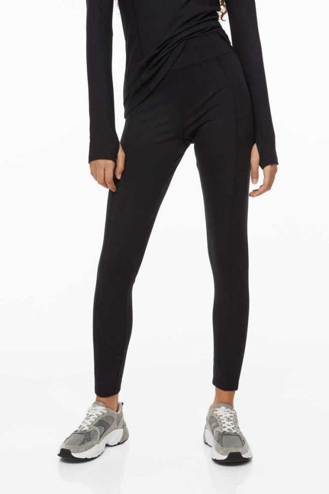 H&M THERMOLITE Leggings Hose Damen Schwarz | 0927-JWGQV