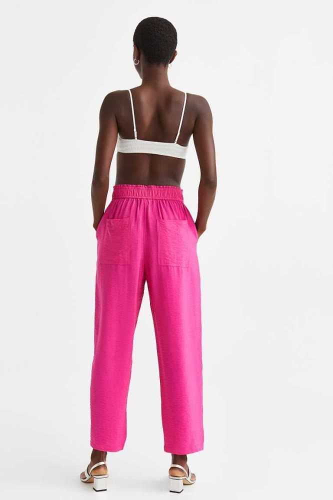 H&M Tapered Hose Damen Grün | 3681-YZBSO