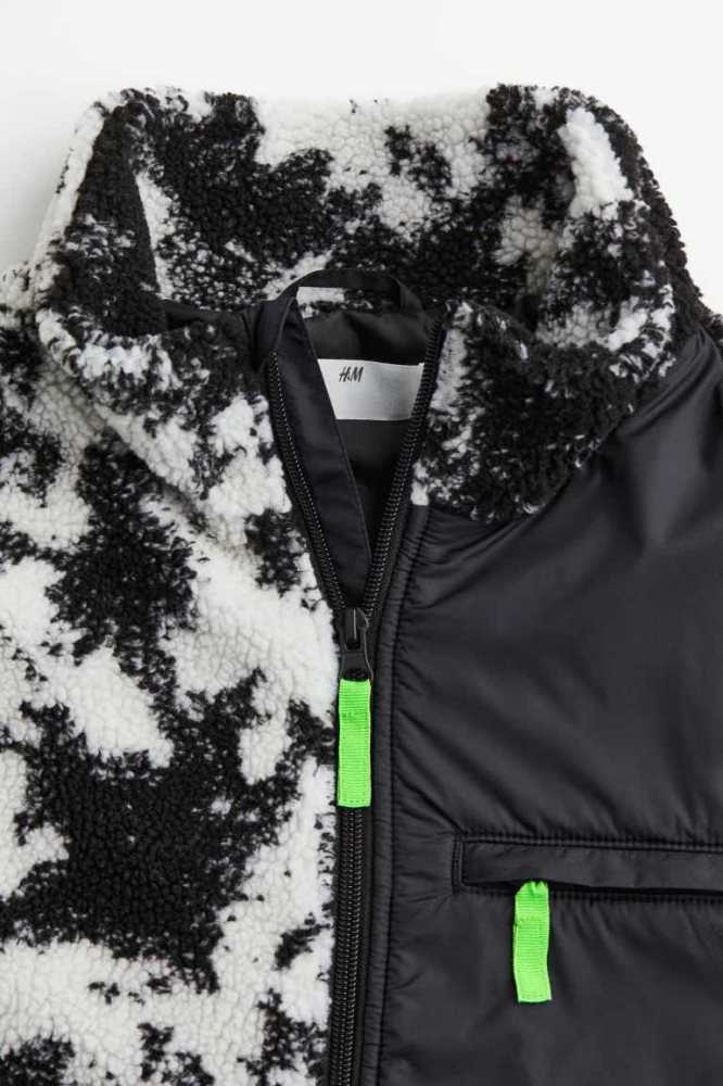 H&M Teddy Jacket Oberbekleidung Kinder Schwarz | 6419-IXOTW