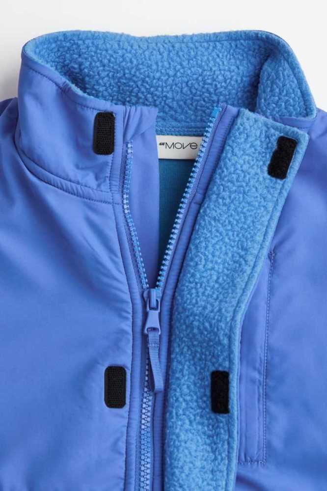 H&M Teddy sports jacket Oberbekleidung Kinder Blau | 0291-LODWM