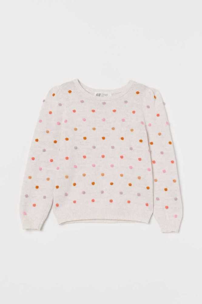 H&M Textured-knit Pullover Kinder Dunkelrot | 6938-WAOUG