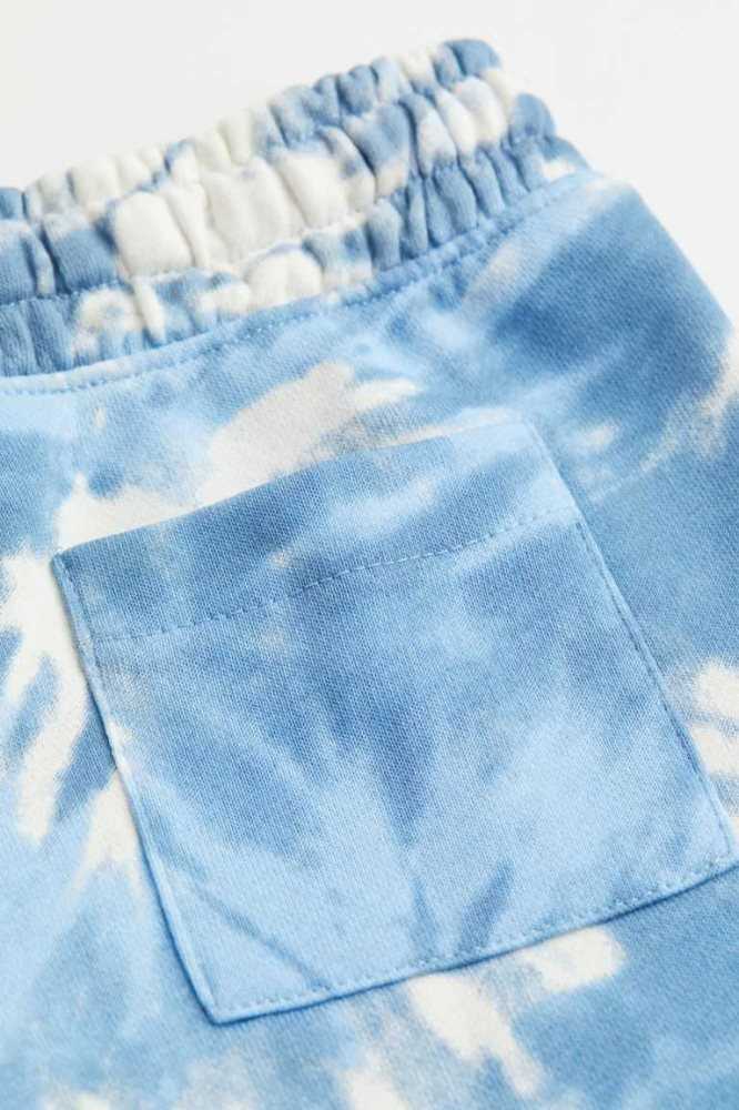 H&M Tie-dye-patterned Kurze Hose Kinder Hellblau | 7643-SOMZY