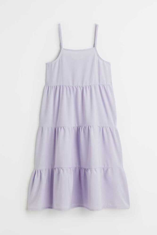 H&M Tiered Kurzes Kleid Kinder Helllila | 3169-CYIDN