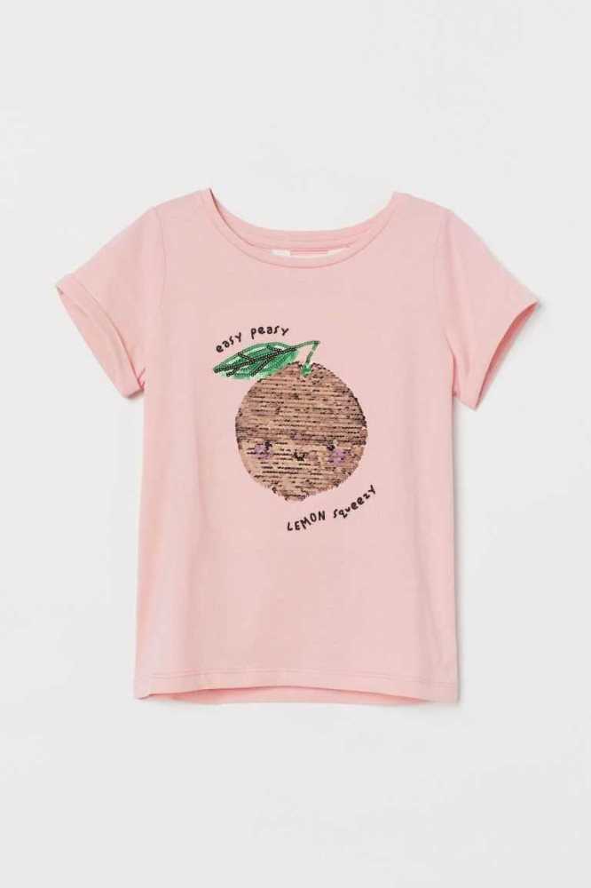 H&M Top Oberteile Kinder Hellorange | 1745-GOJFA