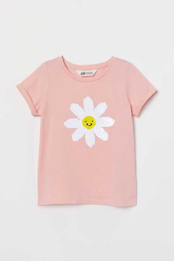 H&M Top Oberteile Kinder Hellorange | 1745-GOJFA