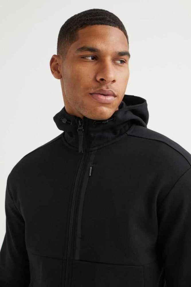 H&M Track Jacket Sportbekleidung Herren Schwarz | 5716-CWAYD