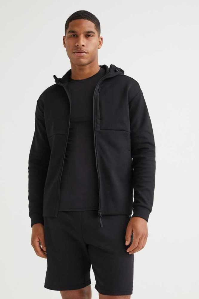 H&M Track Jacket Sportbekleidung Herren Schwarz | 5716-CWAYD