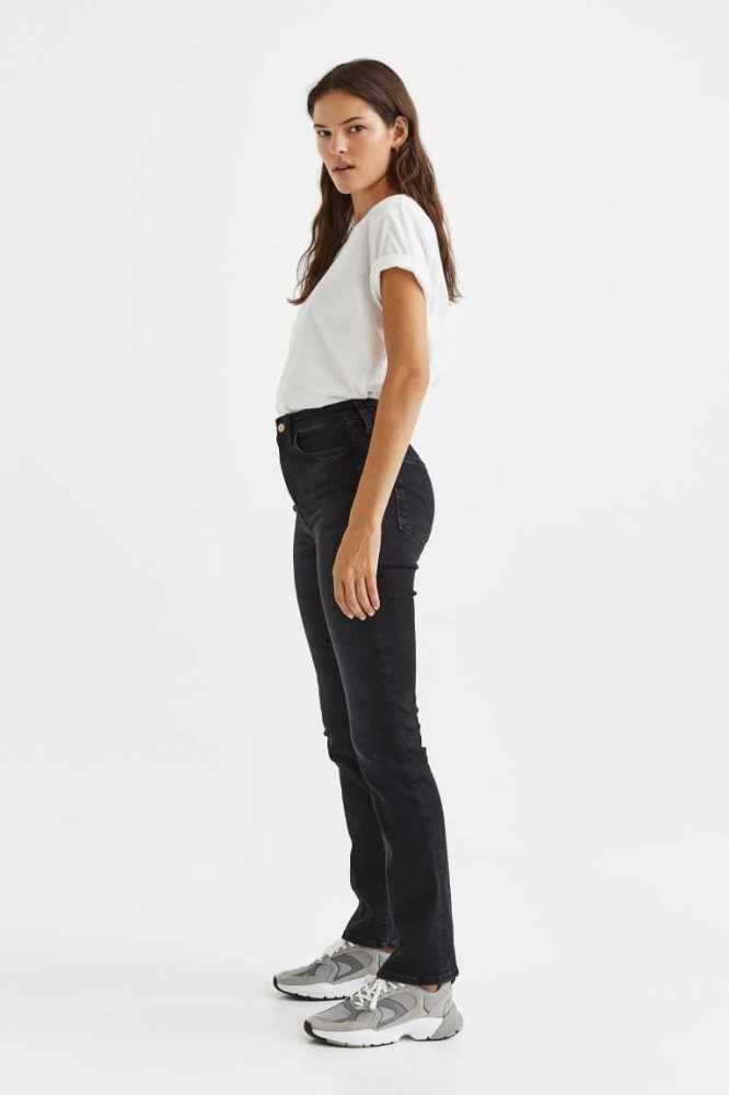 H&M True To You Bootcut High Jeans Damen Schwarz | 4028-BUNXZ