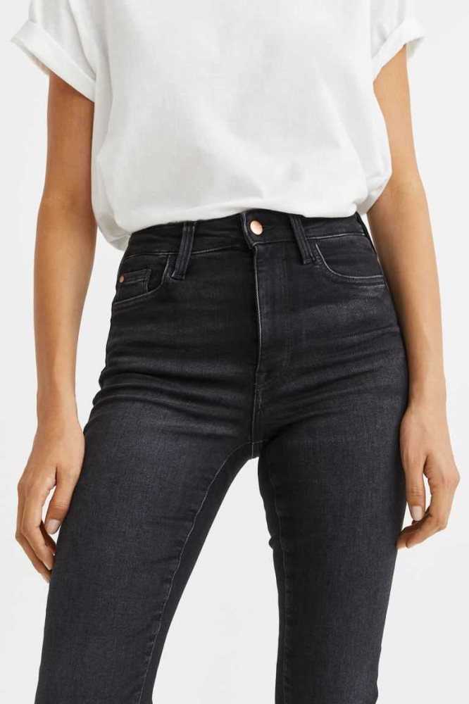 H&M True To You Bootcut High Jeans Damen Dunkelblau | 7598-KIDMR