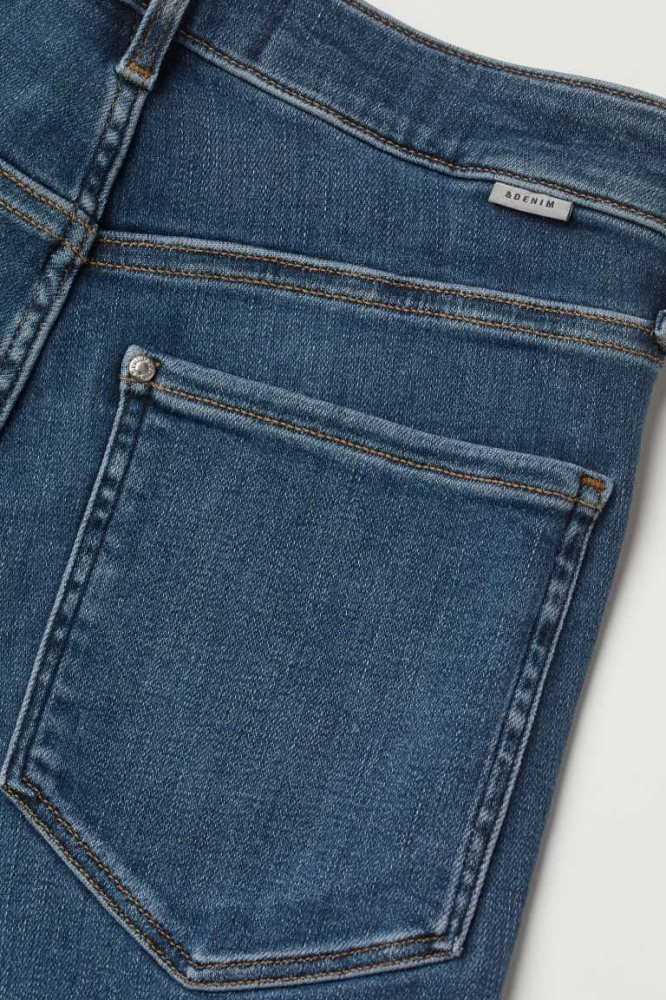 H&M True To You Schlank High Jeans Übergröße Damen Dunkelblau | 5237-SXLMU