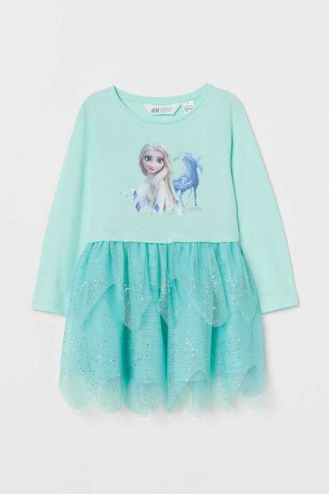 H&M Tulle-skirt Kurzes Kleid Kinder Hellblau | 1325-QMDKX