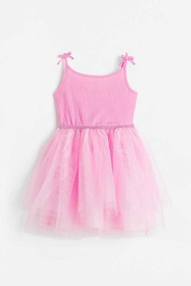 H&M Tulle-skirt Kurzes Kleid Kinder Hellrosa | 6572-ASUOL