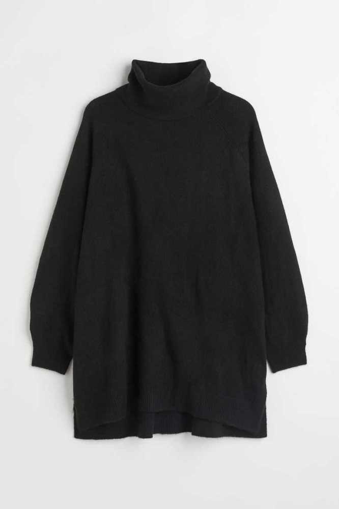 H&M Turtleneck Pullover Damen Dunkelgrün | 4798-DXRKJ