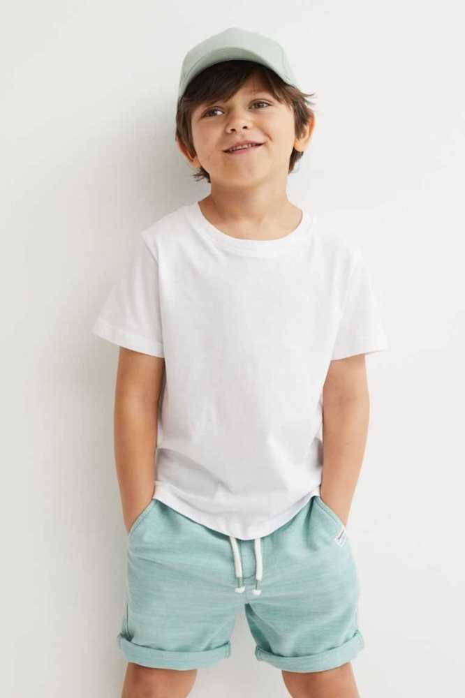 H&M Twill Kurze Hose Kinder Helltürkis | 0326-OYIBT