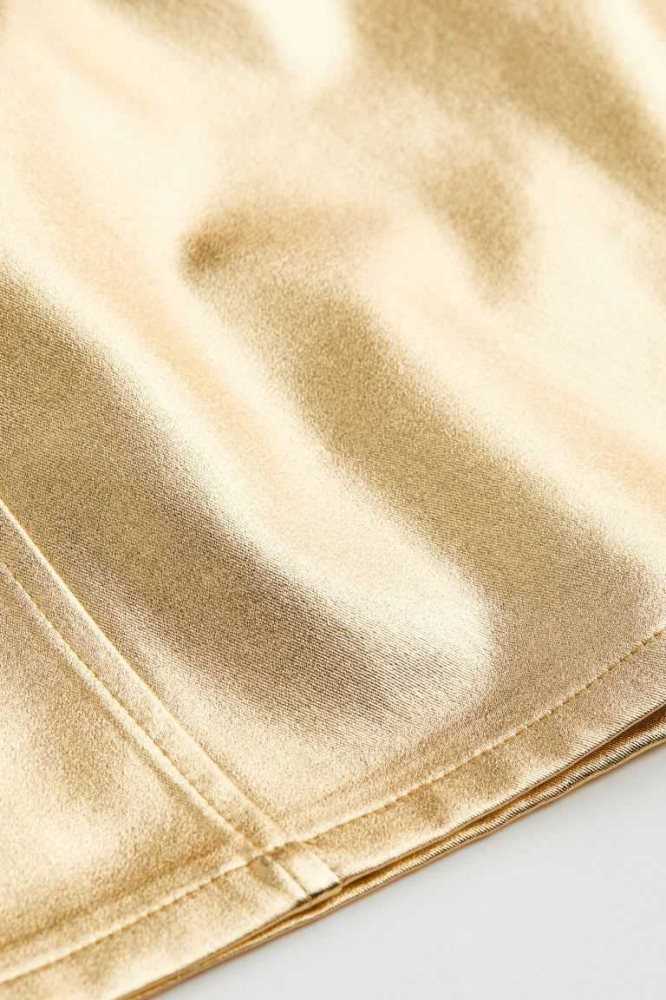 H&M Twill Mini Röcke Damen Gold | 7521-AXFTG