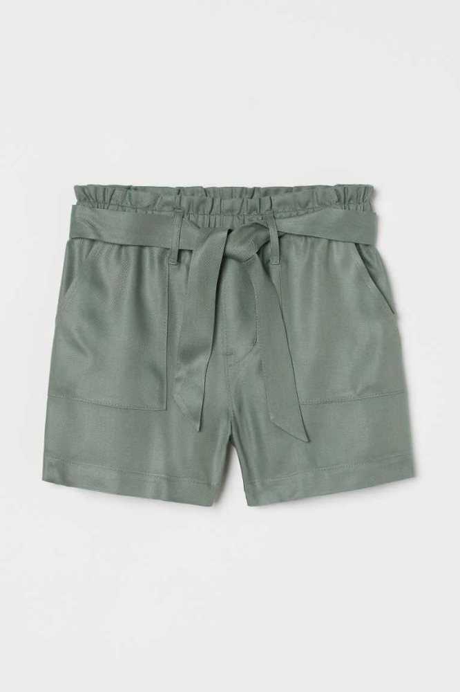 H&M Twill Utility Kurze Hose Kinder Hellrosa | 1429-RTBUN