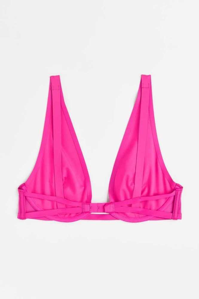 H&M Underwire Bra Unterwäsche Damen Fuchsie | 5976-FMLOC