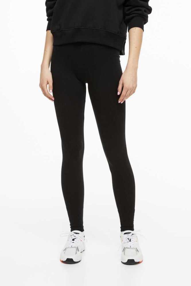 H&M V-waist Leggings Hose Damen Braun | 1095-XGWCU