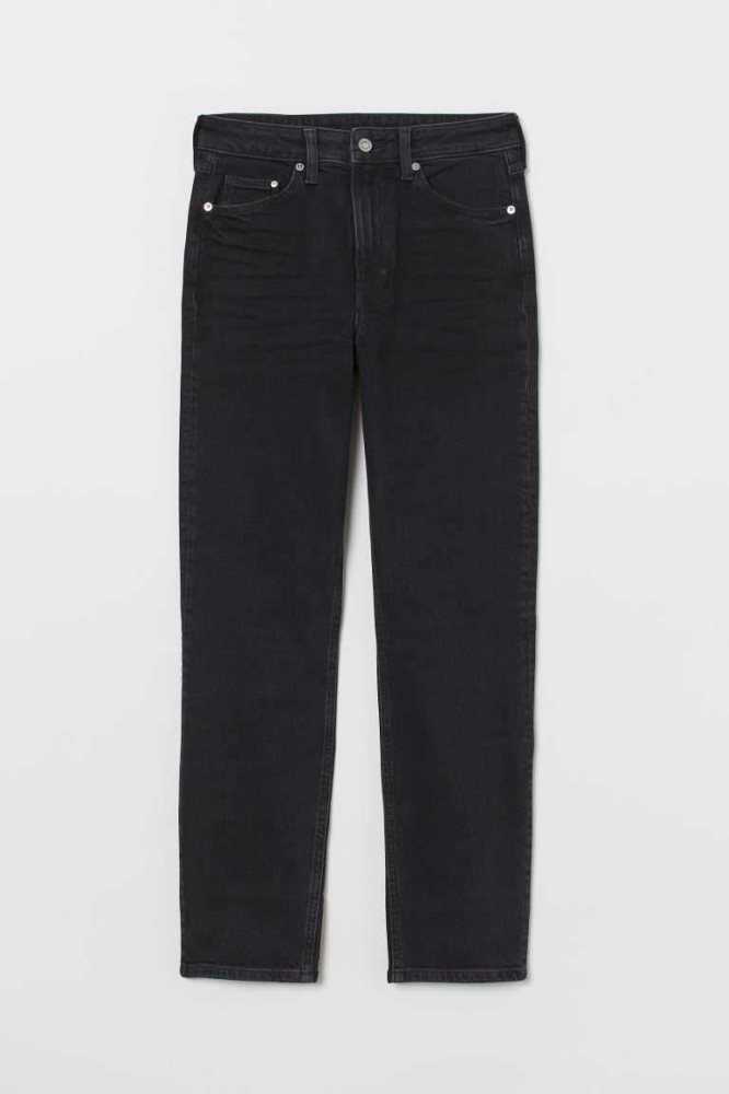 H&M Vintage Slim High Ankle Jeans Damen Hellblau | 1398-XPIFB