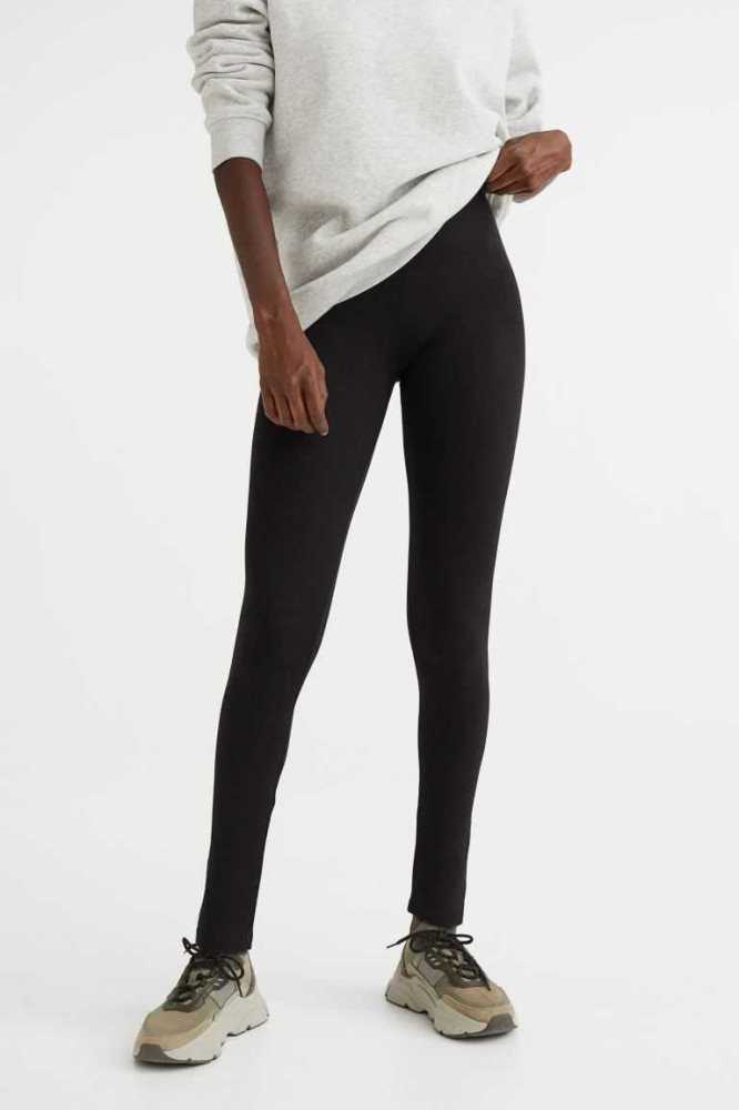 H&M Viscose-blend Leggings Hose Damen Schwarz | 6379-KFQJI